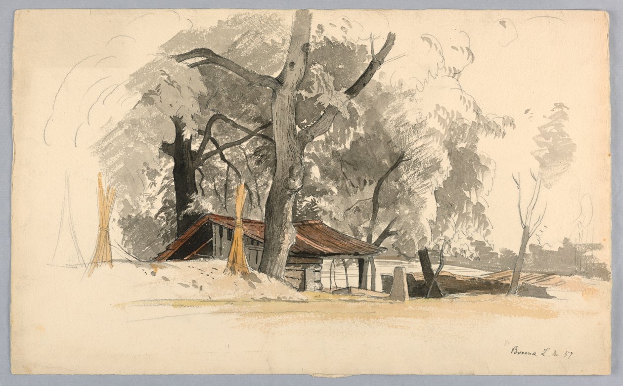 Studie av landskap, Baveno, Lago Maggiore, Italia av William Stanley Haseltine