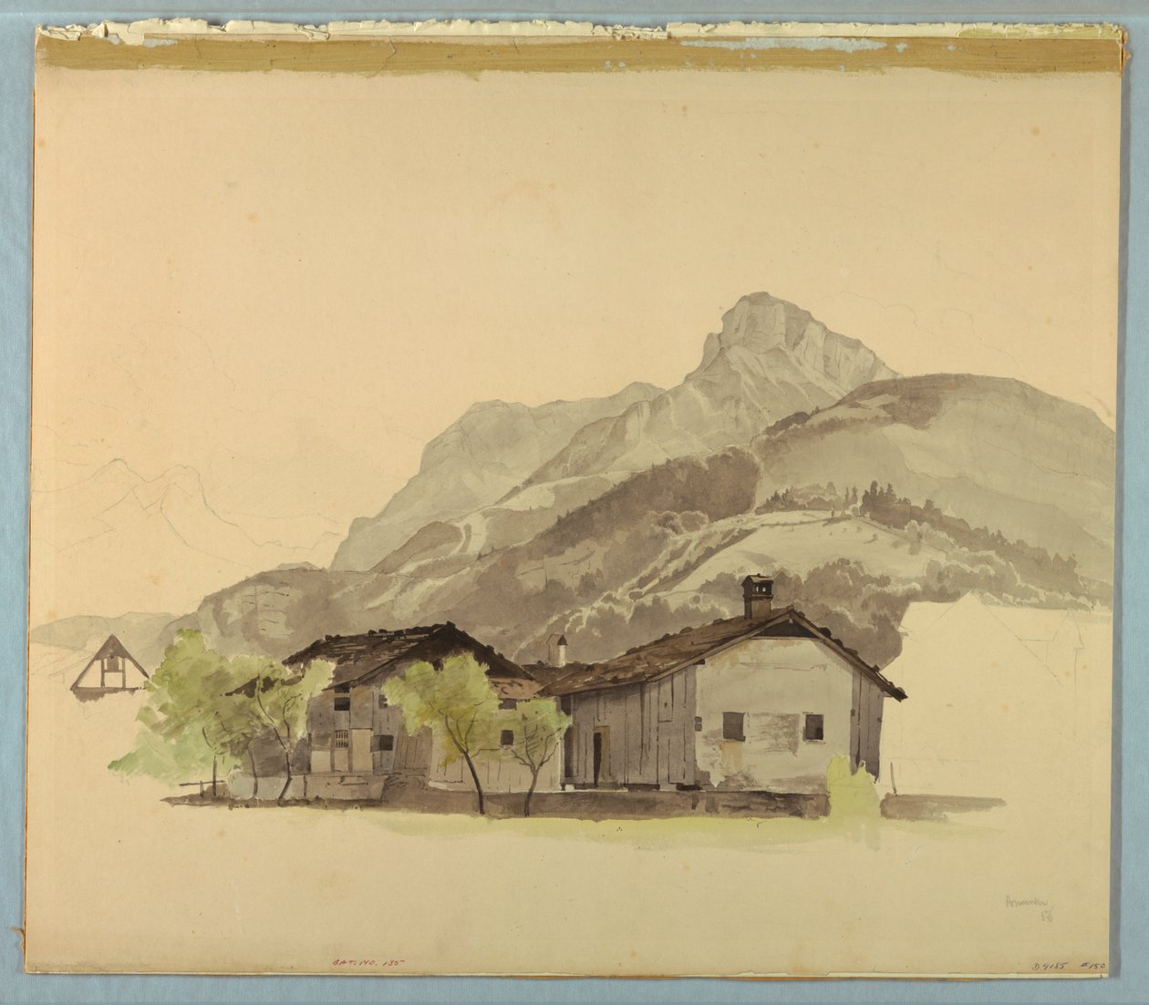 Studie av landskap, Brunnen, Sveits av William Stanley Haseltine