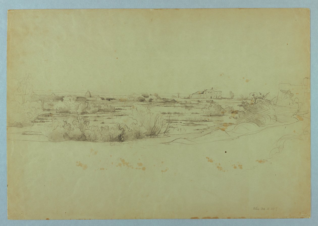 Studie av landskap, Ostia, Italia av William Stanley Haseltine