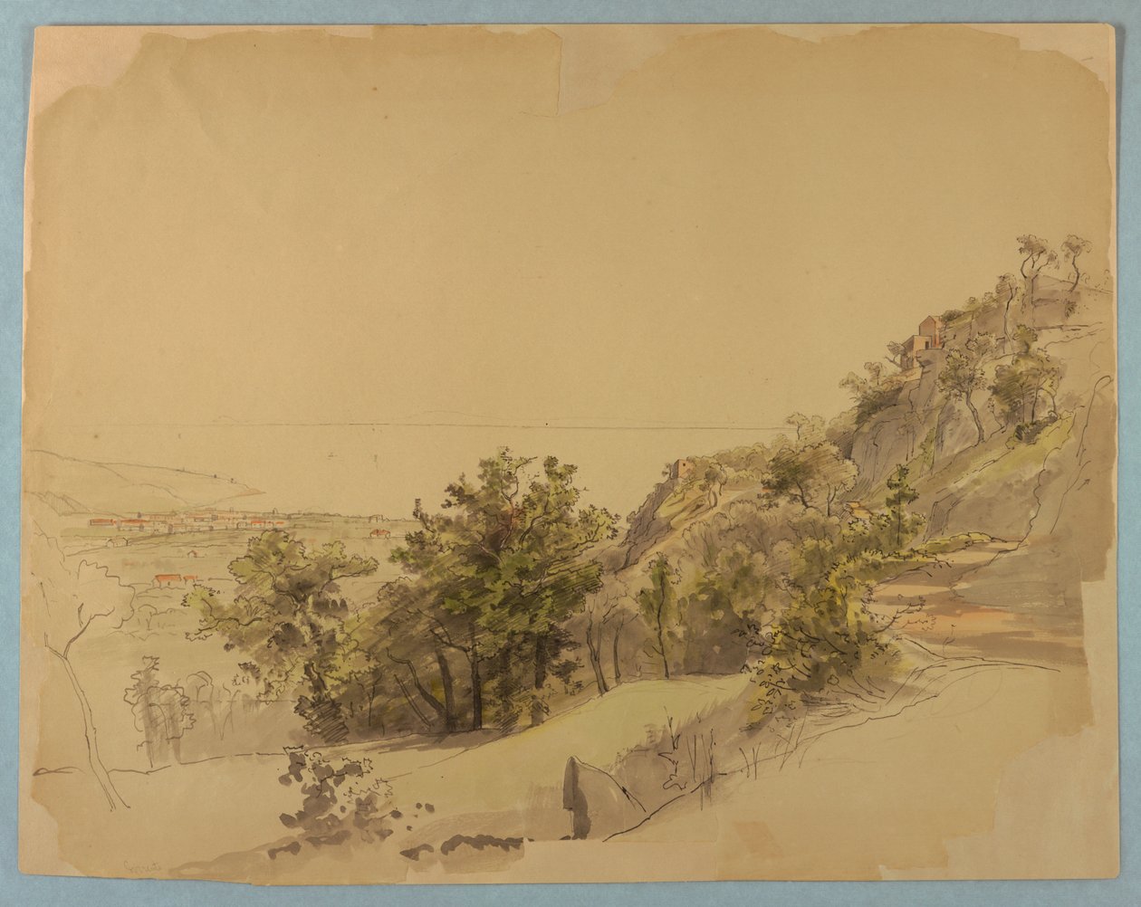 Studie av landskap, Sorrento, Italia av William Stanley Haseltine