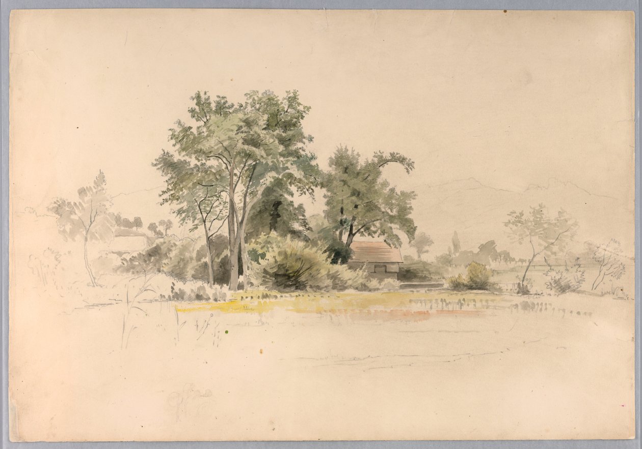 Studie av landskap, Sveits av William Stanley Haseltine