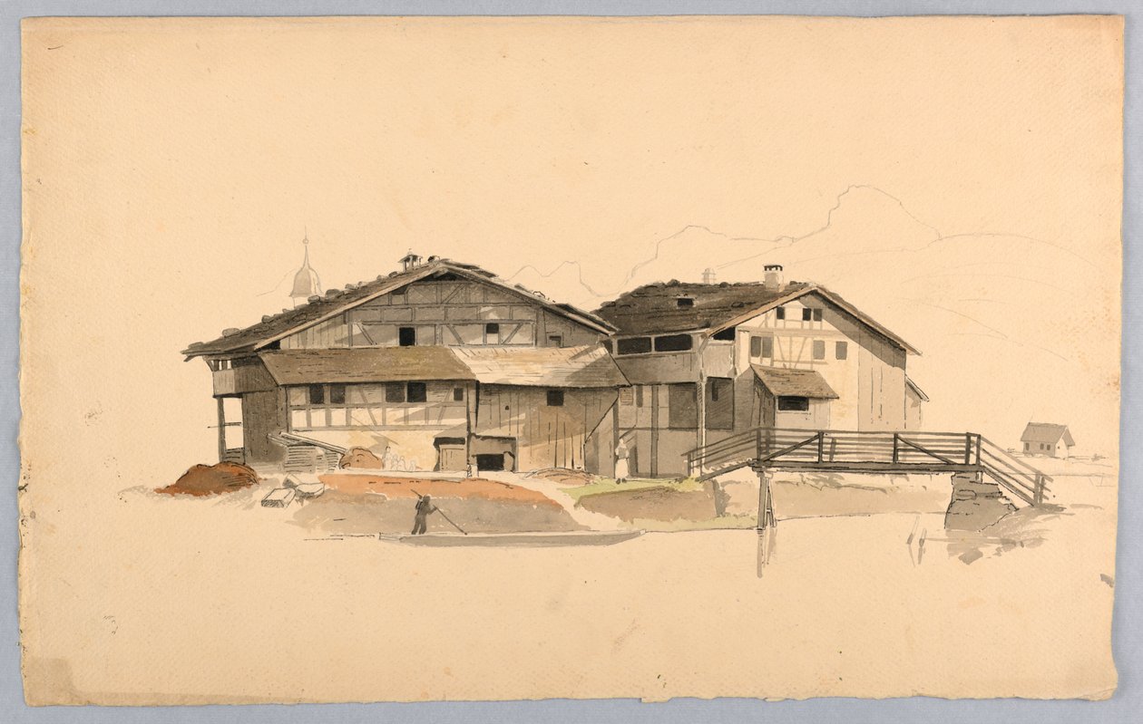 Studie av landskap, Sveits av William Stanley Haseltine