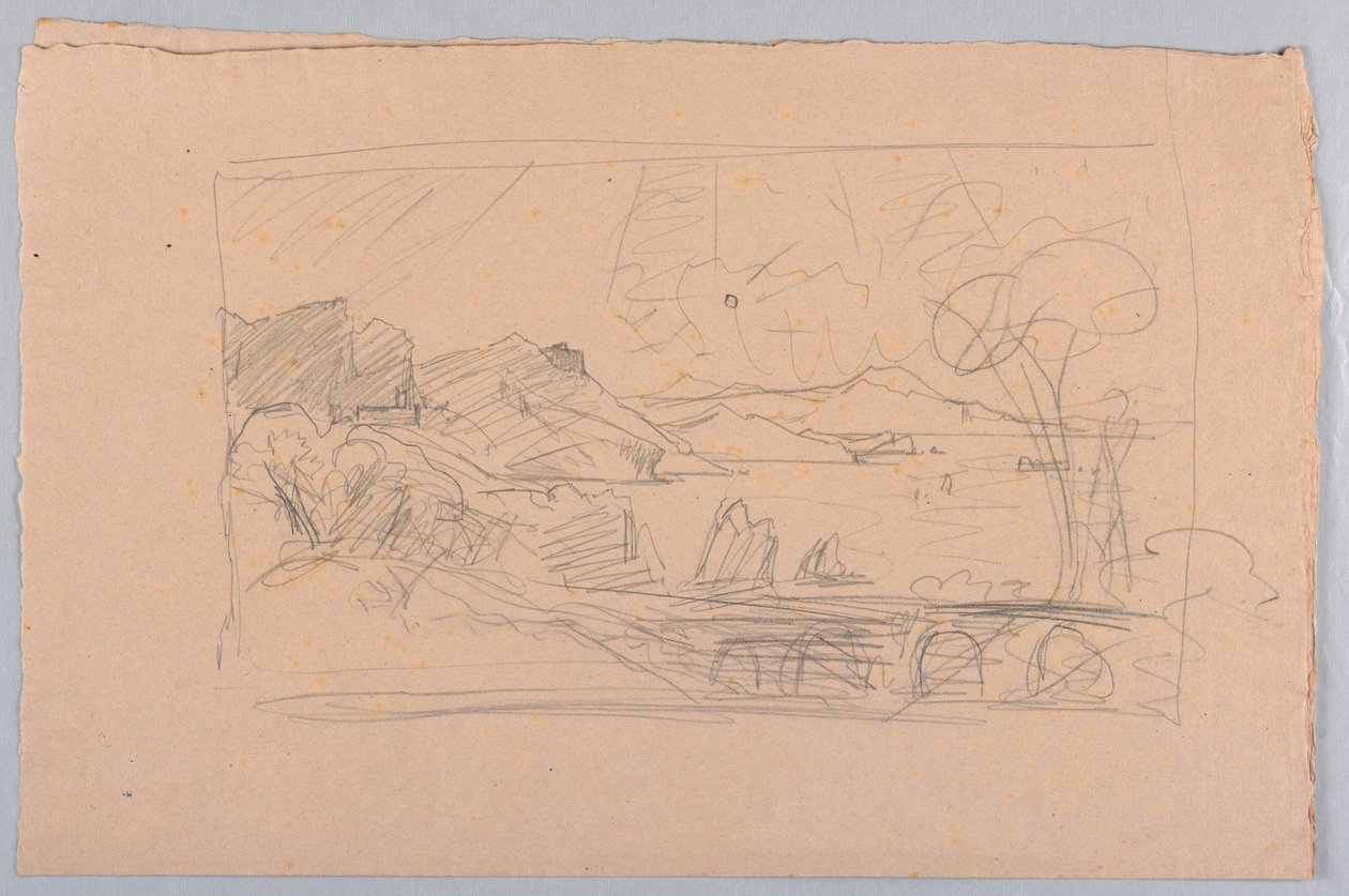 Studie av sjølandskap av William Stanley Haseltine