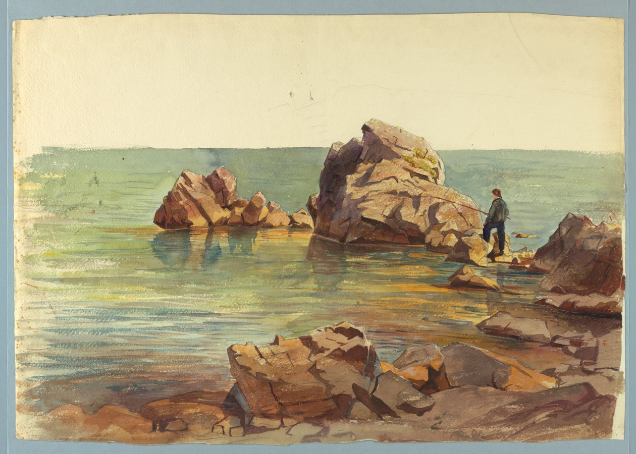 Studie av sjølandskap av William Stanley Haseltine