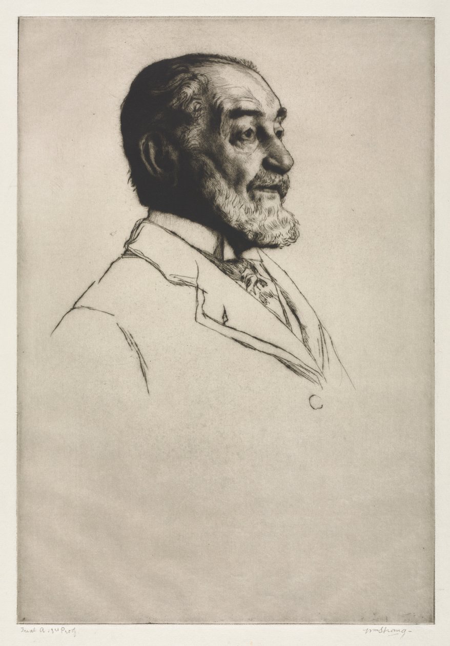 Frederick Harrison, 1914. av William Strang