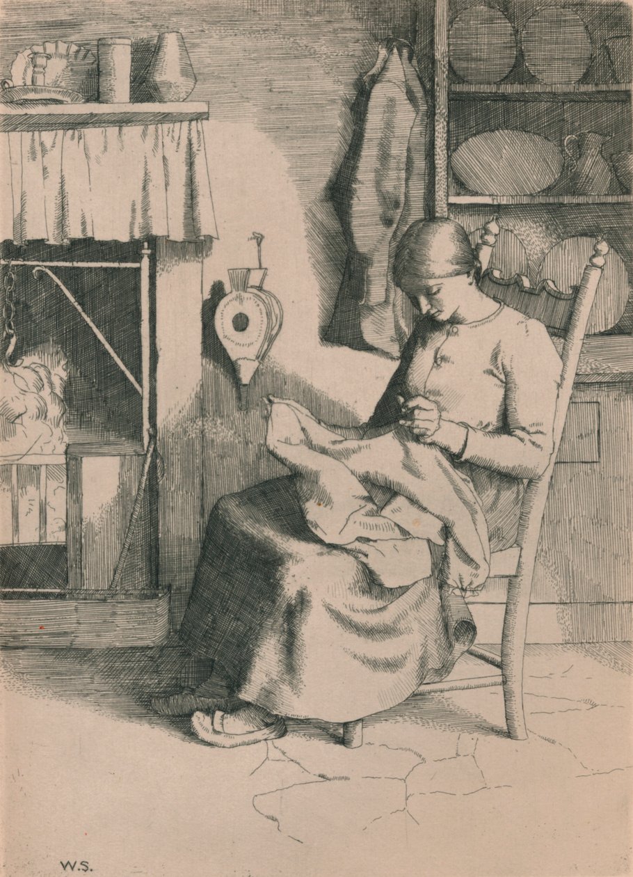 Barmhjertighet ved hennes arbeid, c1916 av William Strang