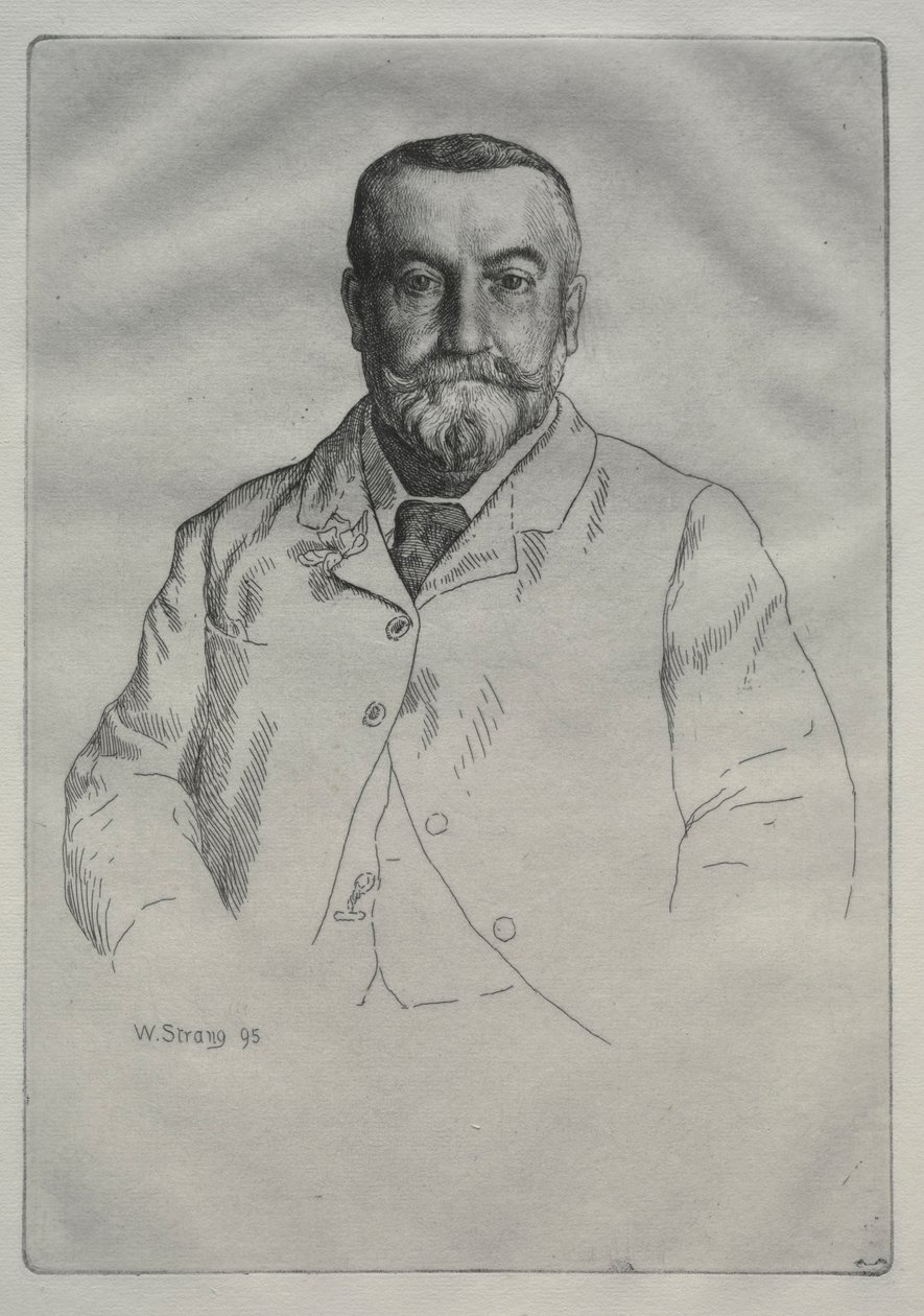 Portrett av H. Cock, 1895. av William Strang