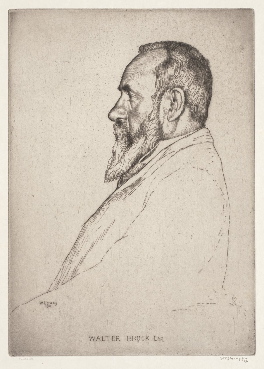 Portrett av Walter Brock av William Strang