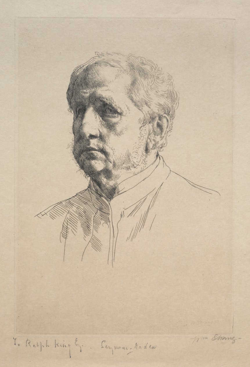 Sir Francis Seymour Haden, 1883. av William Strang