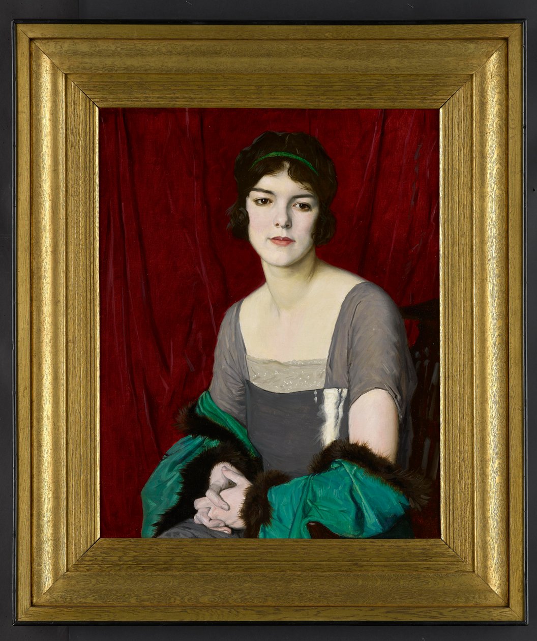 The Green Cloak, Portrett av skuespillerinnen Miss Barbara Horder, 1918 av William Strang