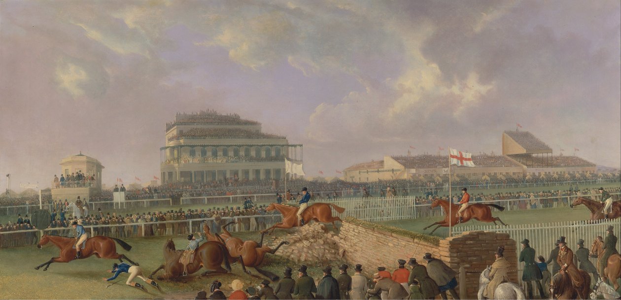 Liverpool og National Steeplechase ved Aintree, 1843 av William Tasker