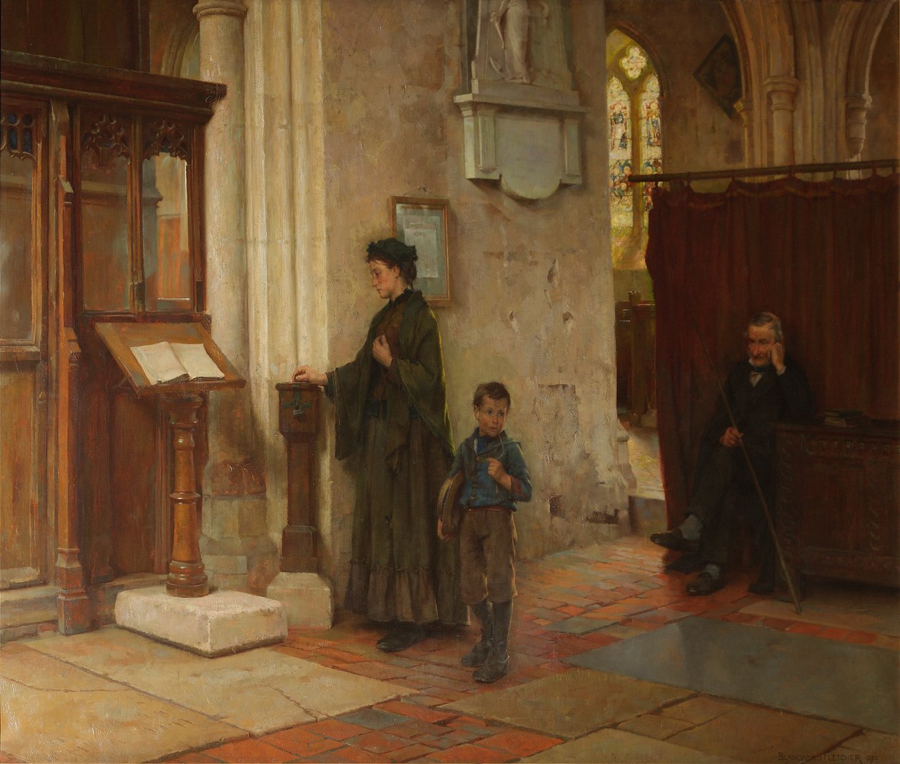 Enkemidden, 1890 av William Teulon Blandford Fletcher