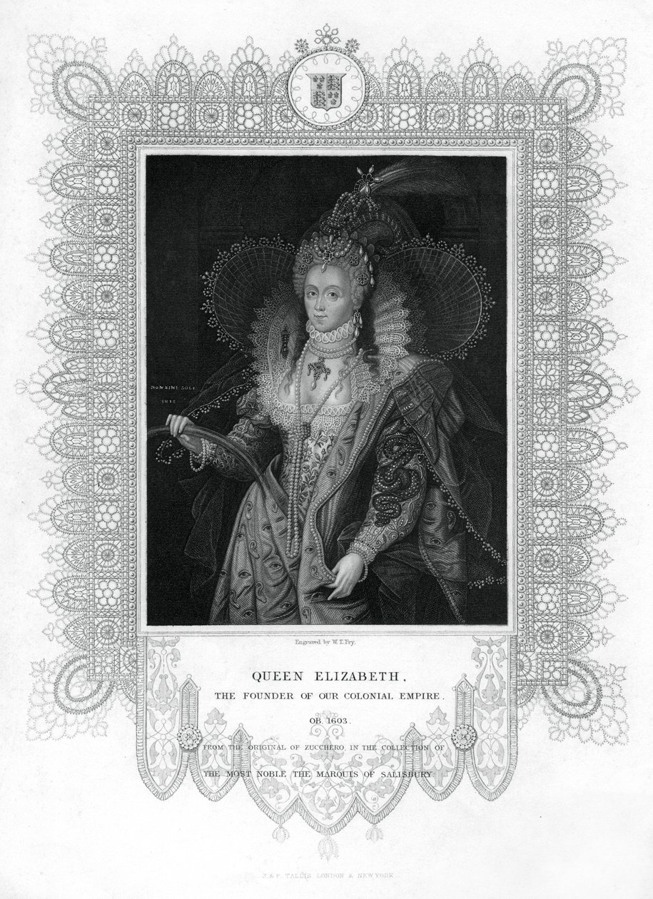 Elizabeth I av England, 1800-tallet. av William Thomas Fry