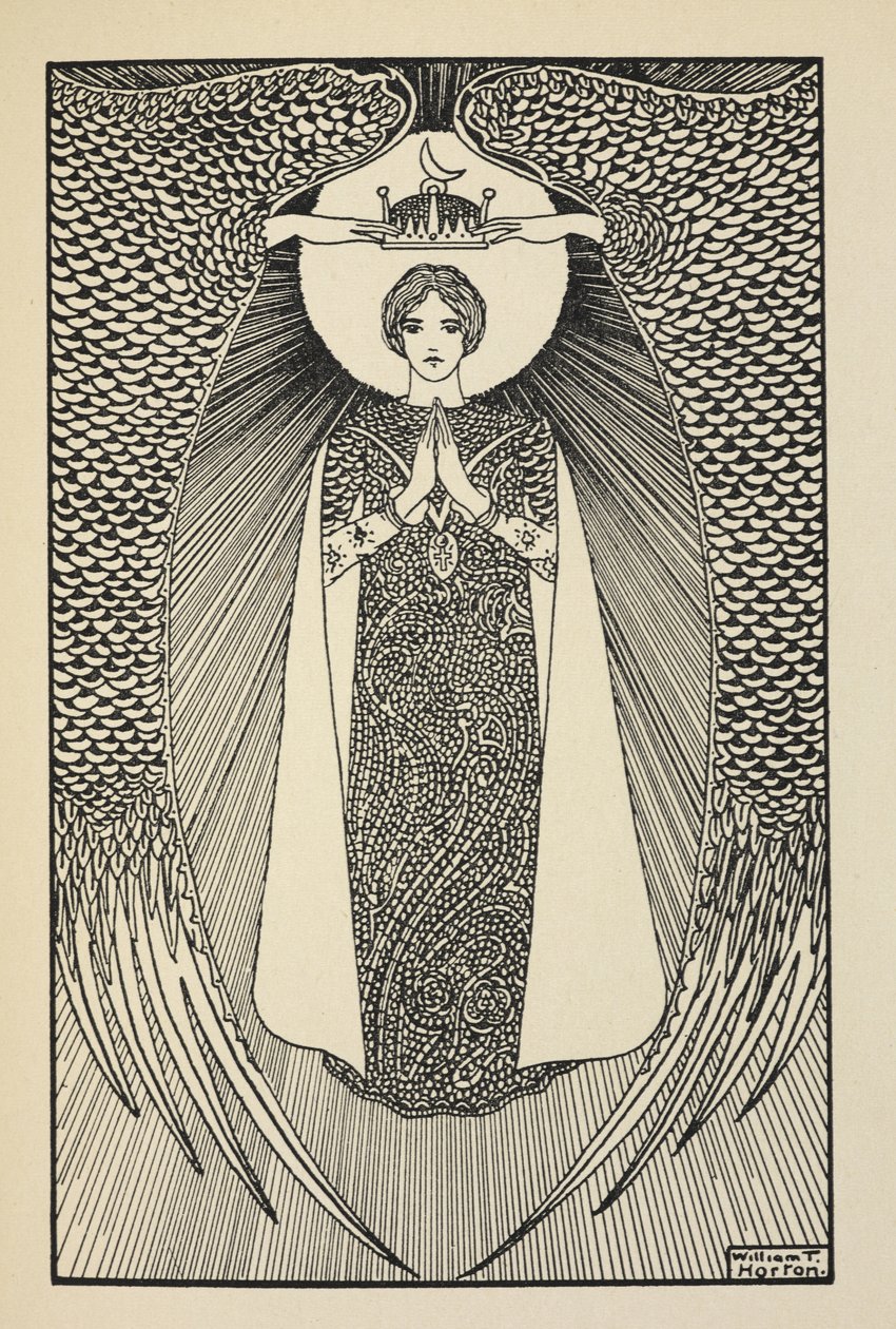 Assumptio, plate 59 fra 'A Book of Images, introdusert av WB Yeats' av William Thomas Horton
