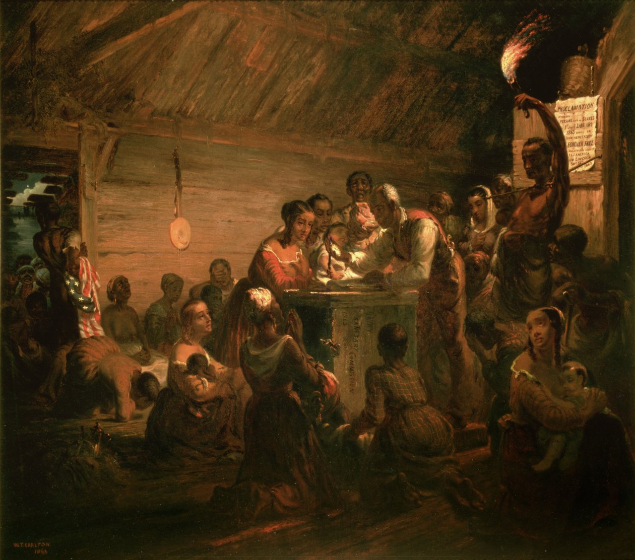 The Hour of Emancipation, 1863 av William Tolman Carlton