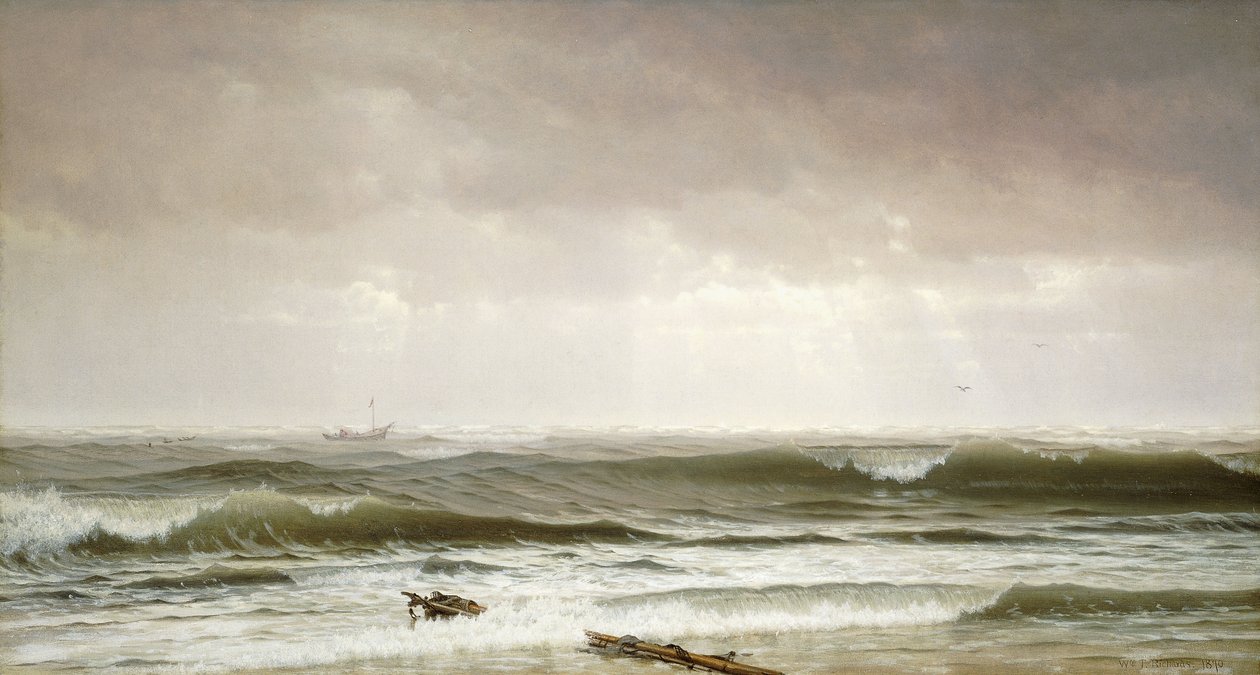 Langs kysten, 1870 av William Trost Richards