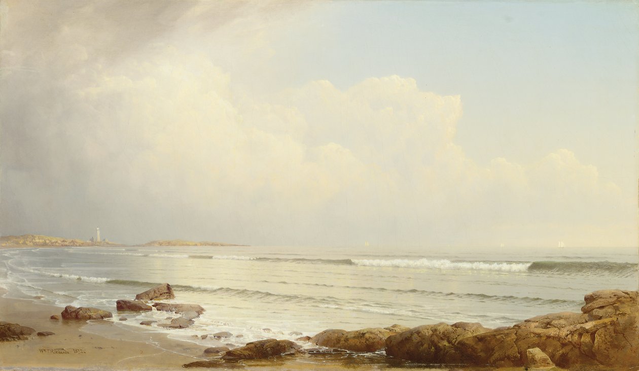 Kystscene, 1872 av William Trost Richards