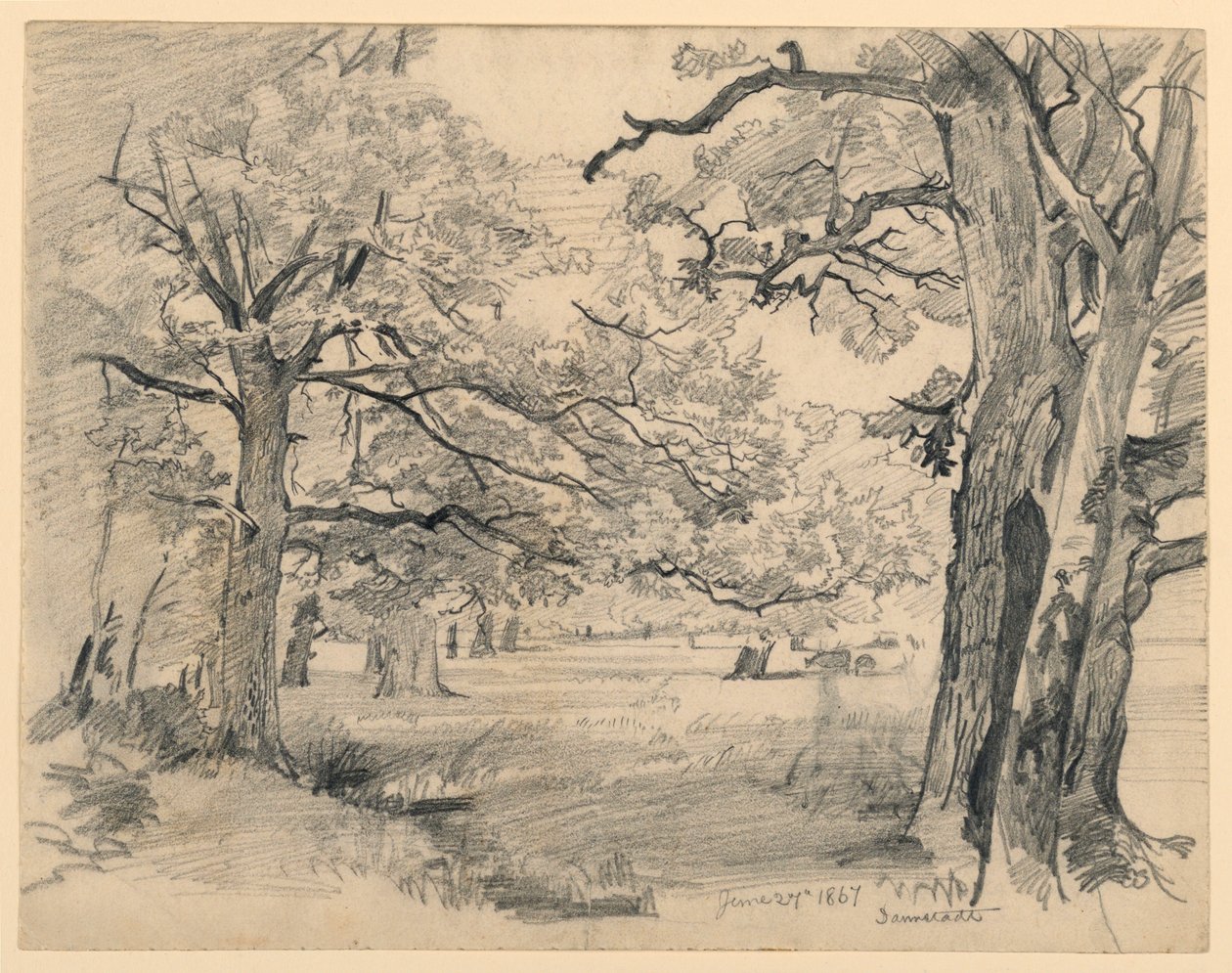 Landskap, Darmstadt av William Trost Richards
