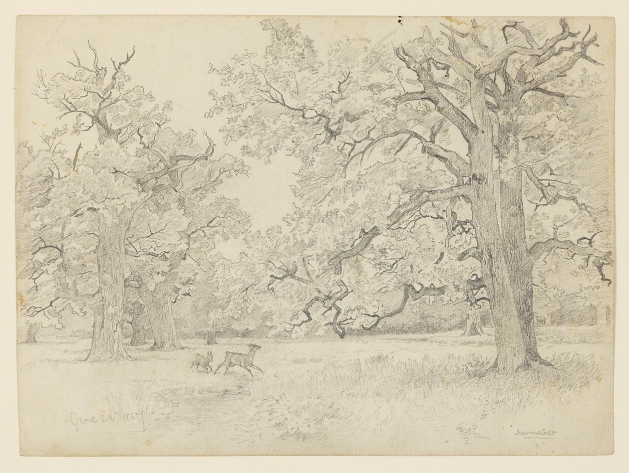 Landskap, Darmstadt, Tyskland av William Trost Richards