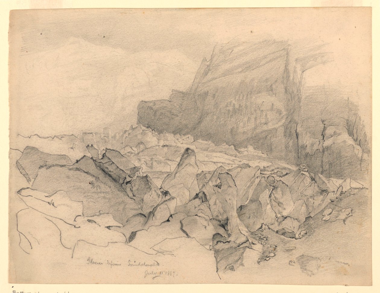 Landskap, Grindelwald, Sveits av William Trost Richards
