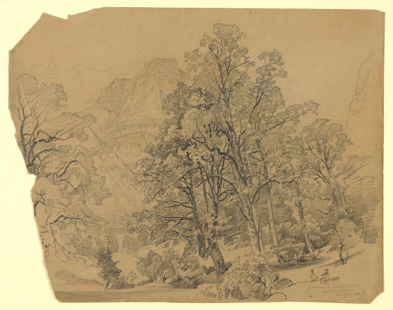 Landskap, Silberhorn, Lauterbrunnen, Sveits av William Trost Richards