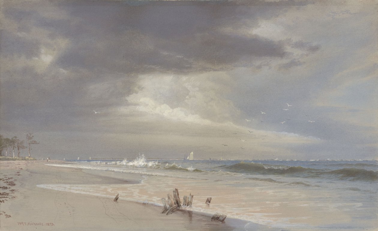 Nær innløpet, Atlantic City av William Trost Richards