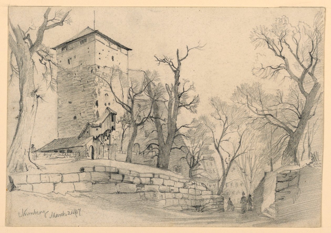 Nürnberg slott, Tyskland av William Trost Richards