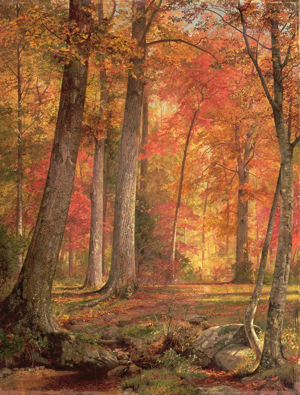 Stien i skogen, 1865 av William Trost Richards