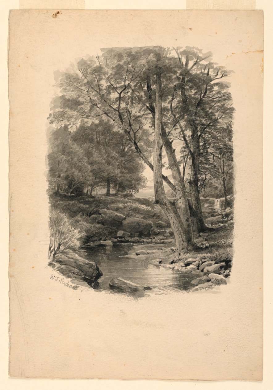 Basseng i skogen av William Trost Richards