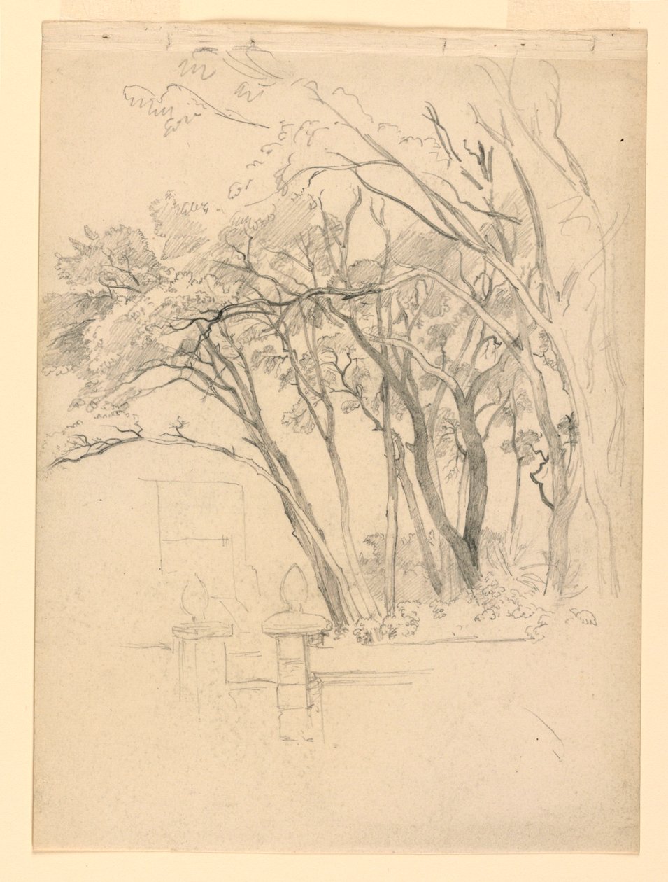 Studie av løvverk av William Trost Richards
