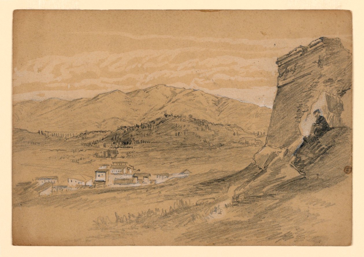 Studie av landskap av William Trost Richards
