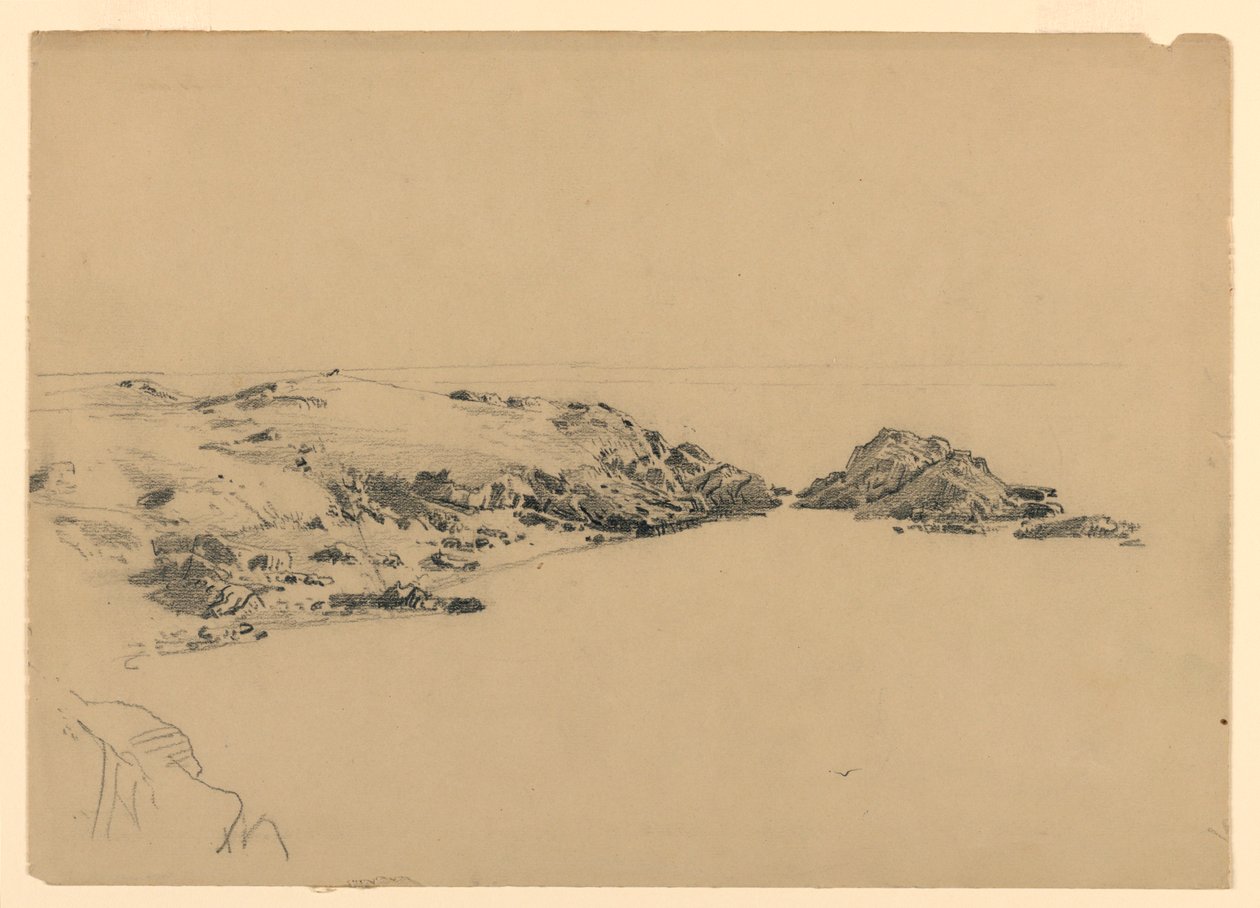 Studie av kysten, Rhode Island av William Trost Richards