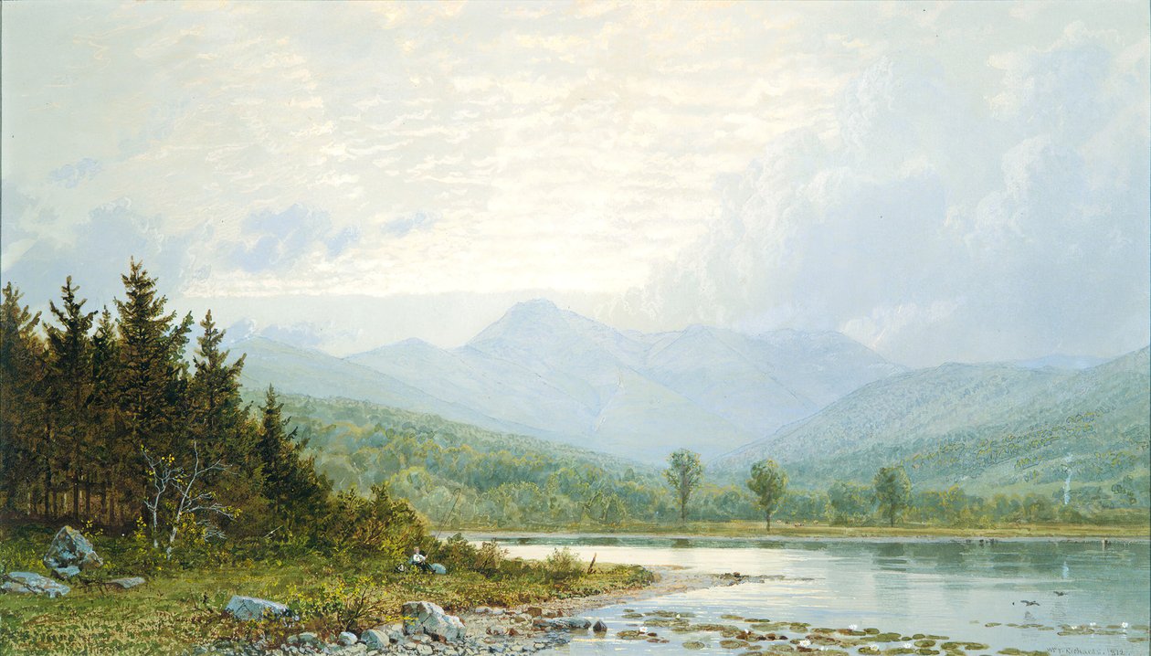 Solnedgang på Mount Chocorua, New Hampshire, 1872. av William Trost Richards