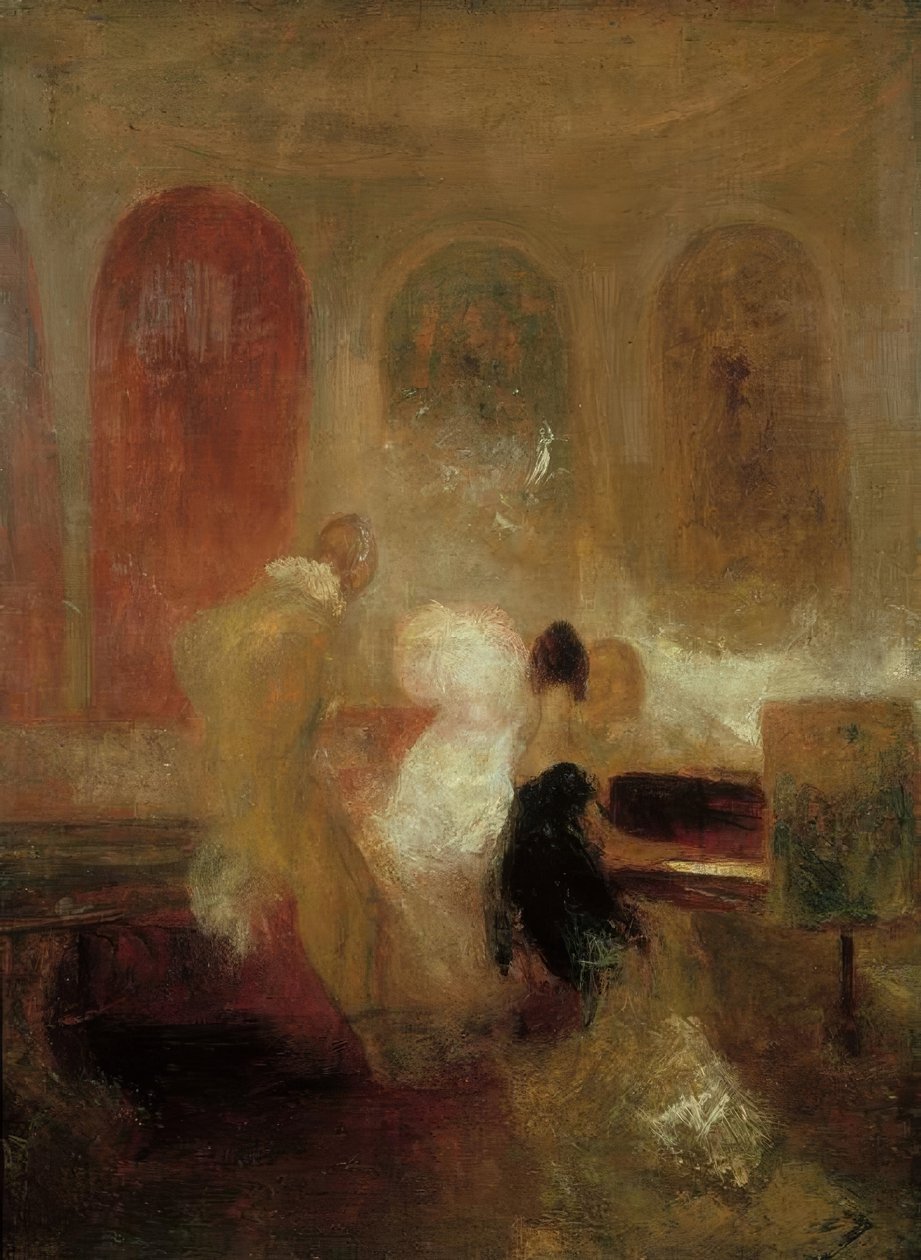 En musikkfest, East Cowes Castle (Musikk på East Cowes Castle av Joseph Mallord William Turner