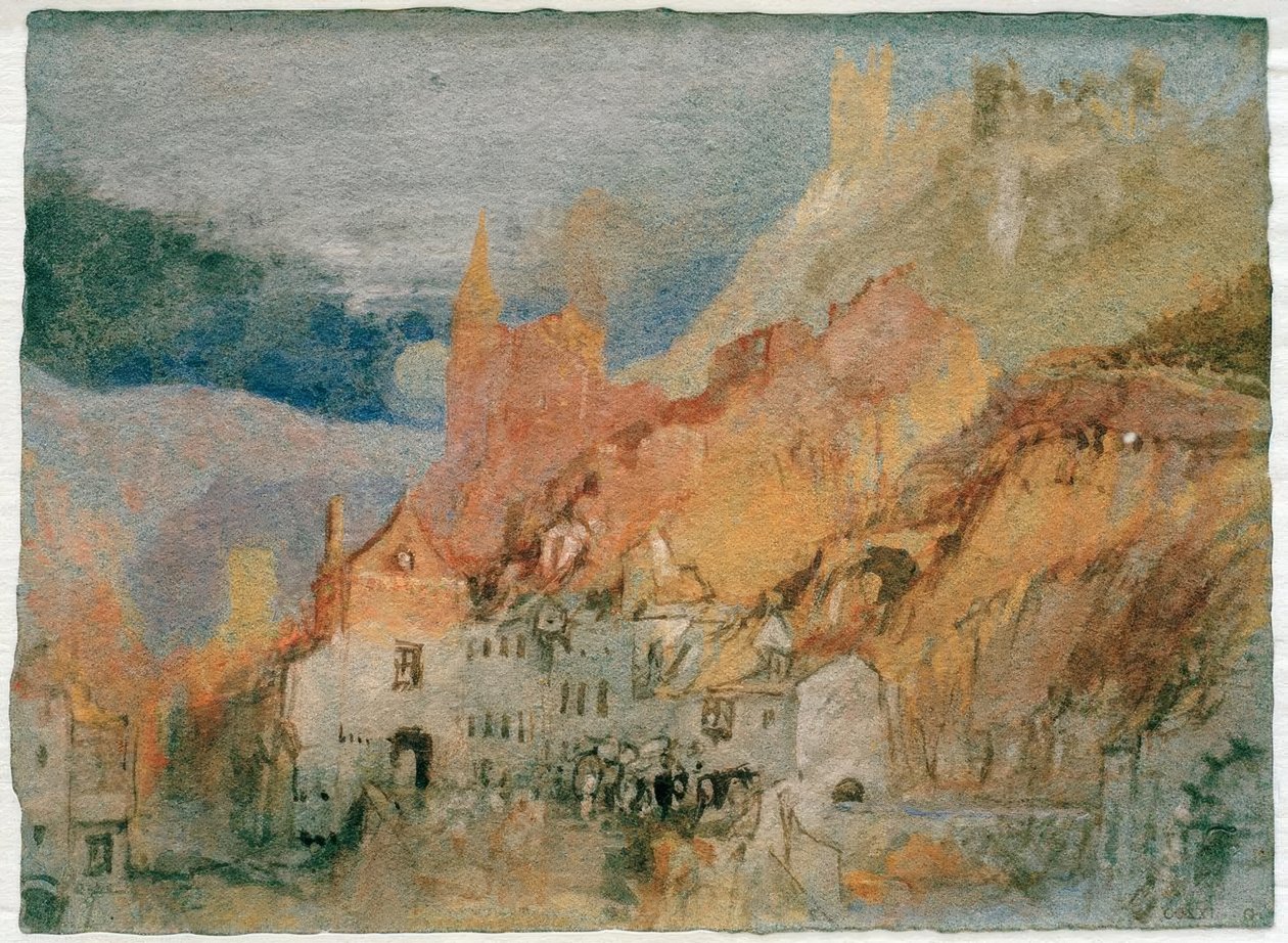 Ved enden av stien fra Bernkastel til Trarbach av Joseph Mallord William Turner