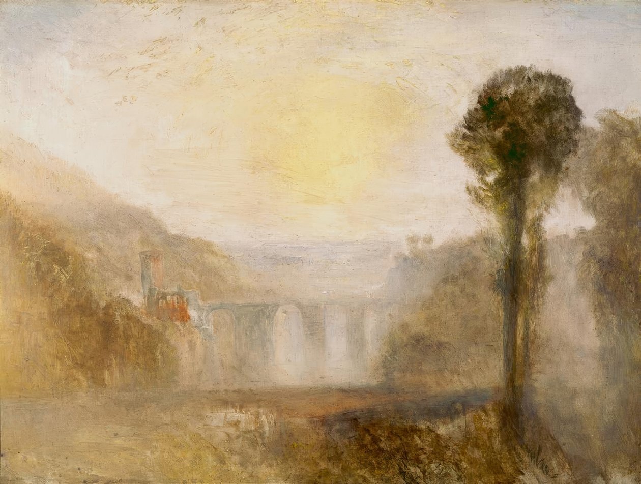 Bro og tårn av Joseph Mallord William Turner