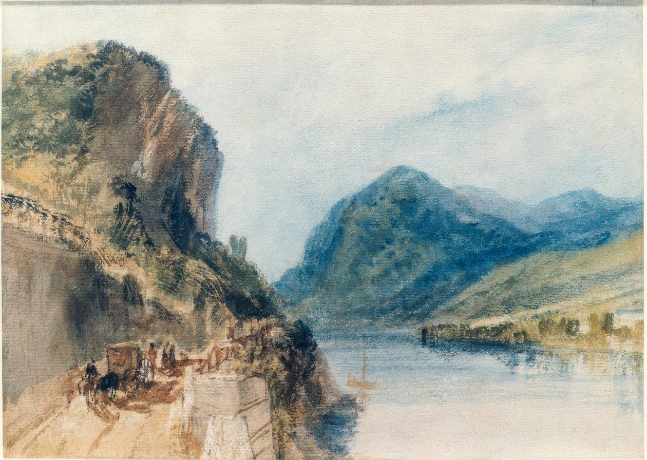 Drachenfels av Joseph Mallord William Turner