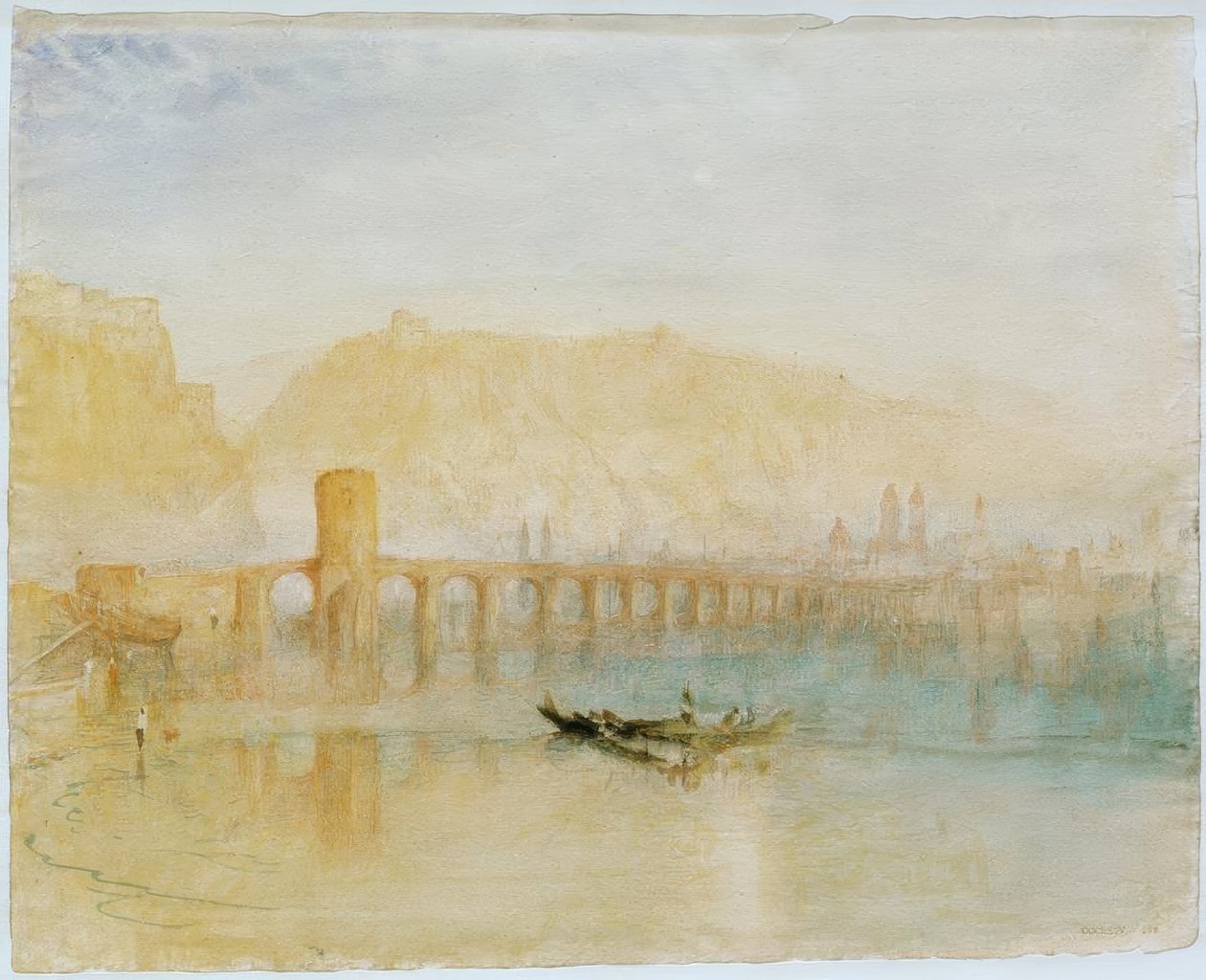 Moselbroen i Koblenz av Joseph Mallord William Turner