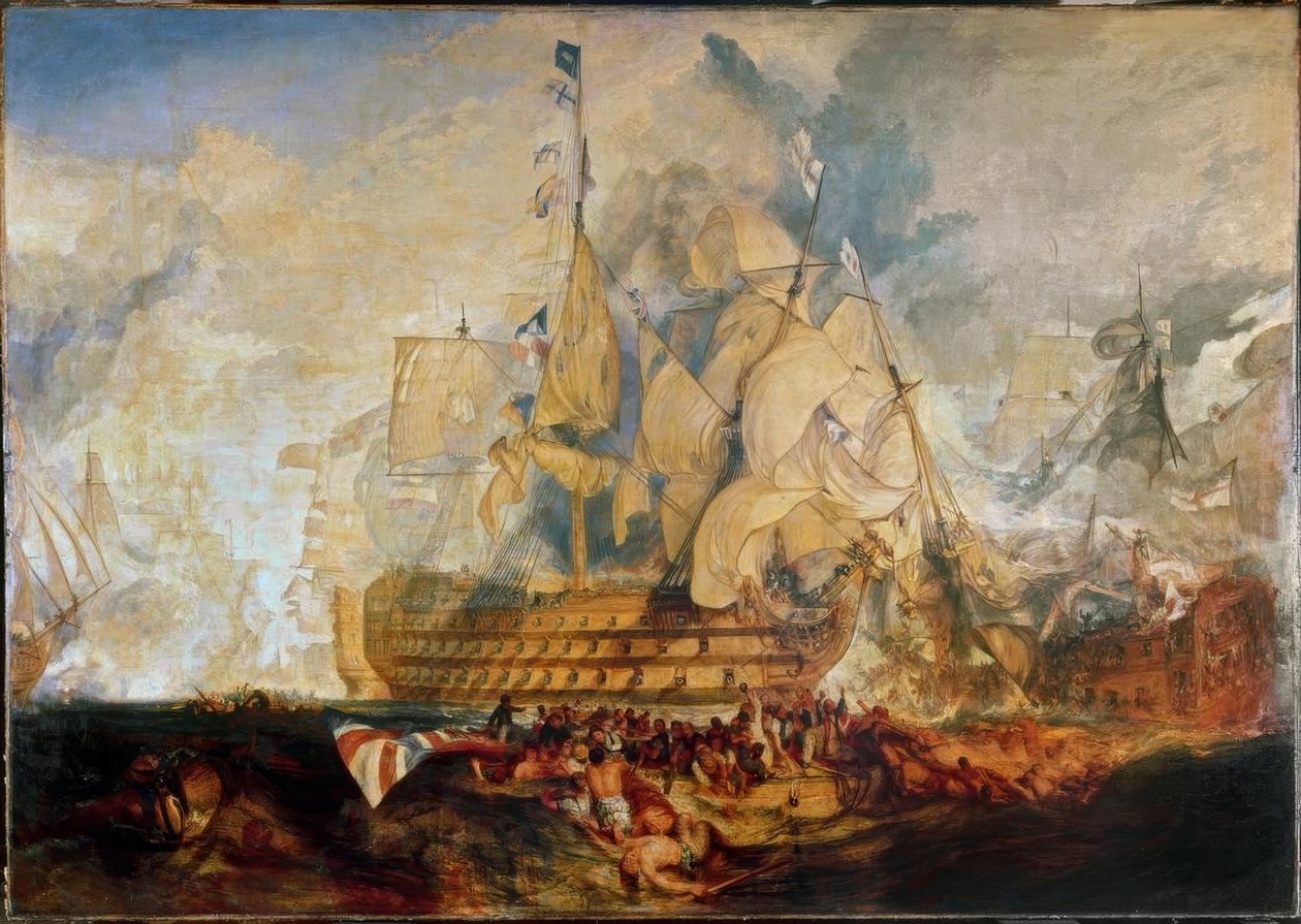 Slaget ved Trafalgar av Joseph Mallord William Turner