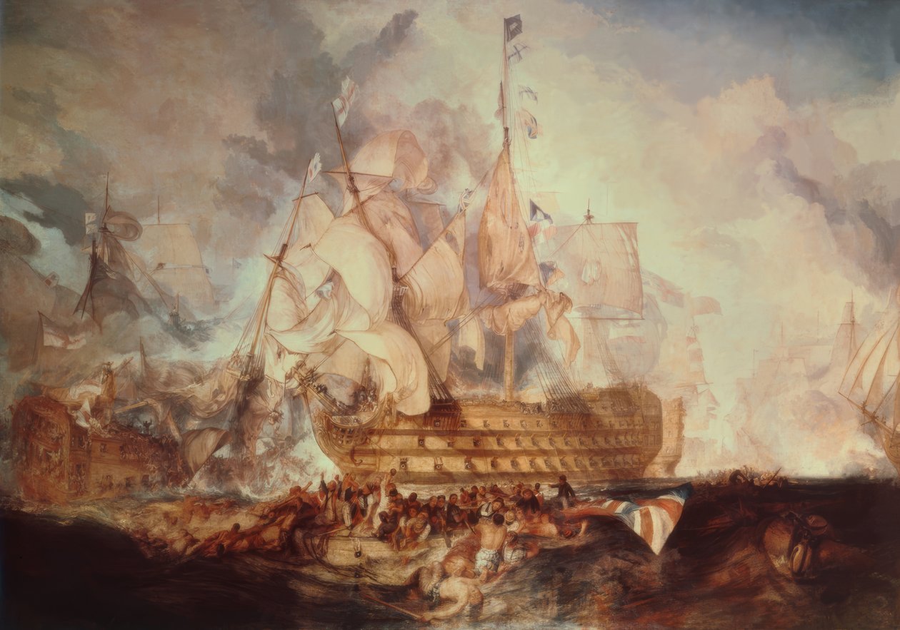 Slaget ved Trafalgar av Joseph Mallord William Turner