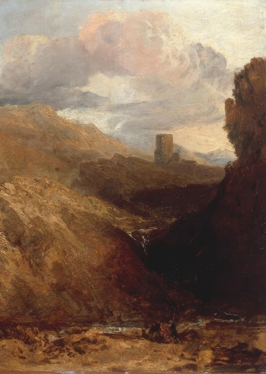 Dolbadarn slott av Joseph Mallord William Turner