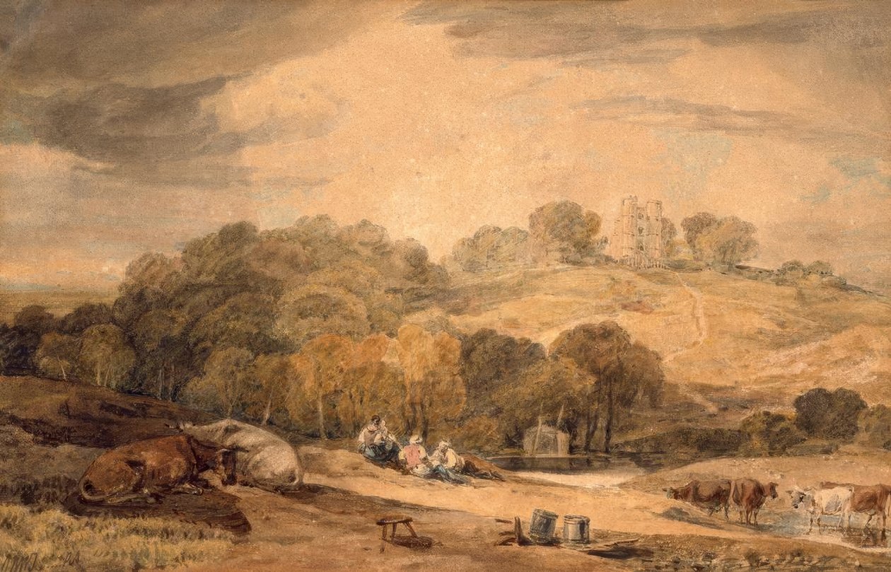 Donnington Castle, Newbury, Berkshire av Joseph Mallord William Turner