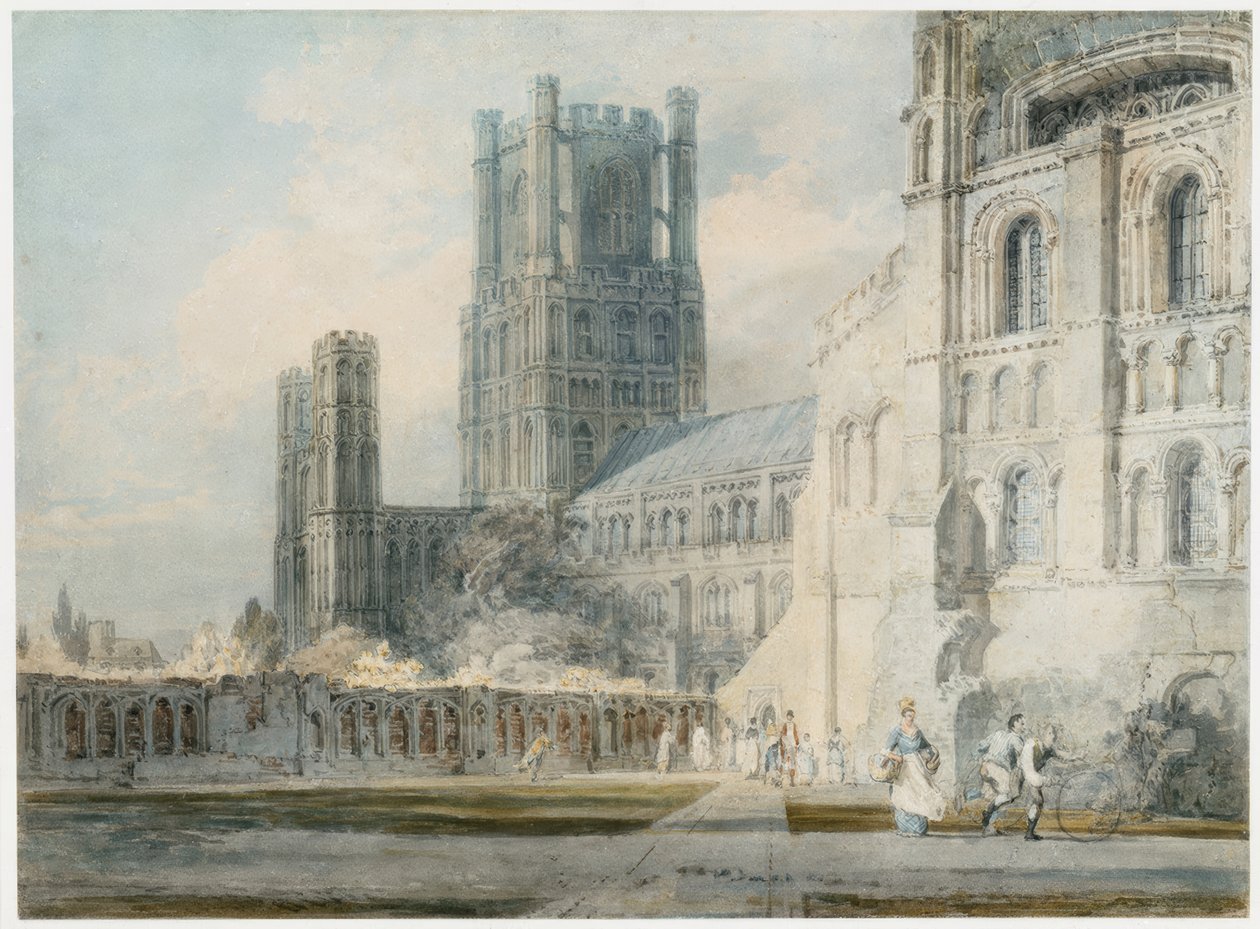 Ely-katedralen fra Sør-Øst av Joseph Mallord William Turner