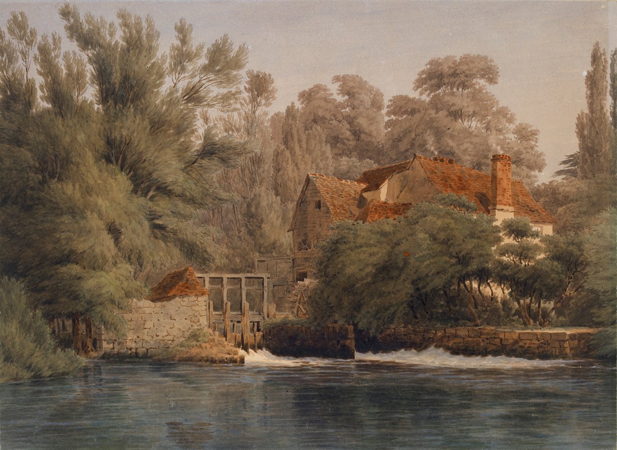 Iffley Mill, ca 1840-tallet av Joseph Mallord William Turner