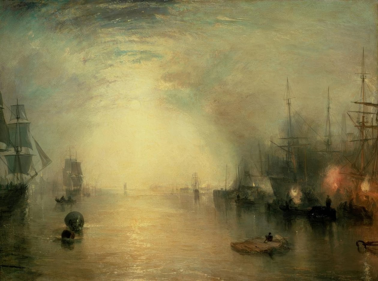 Keelmen heaving in Coals by Moonlight av Joseph Mallord William Turner