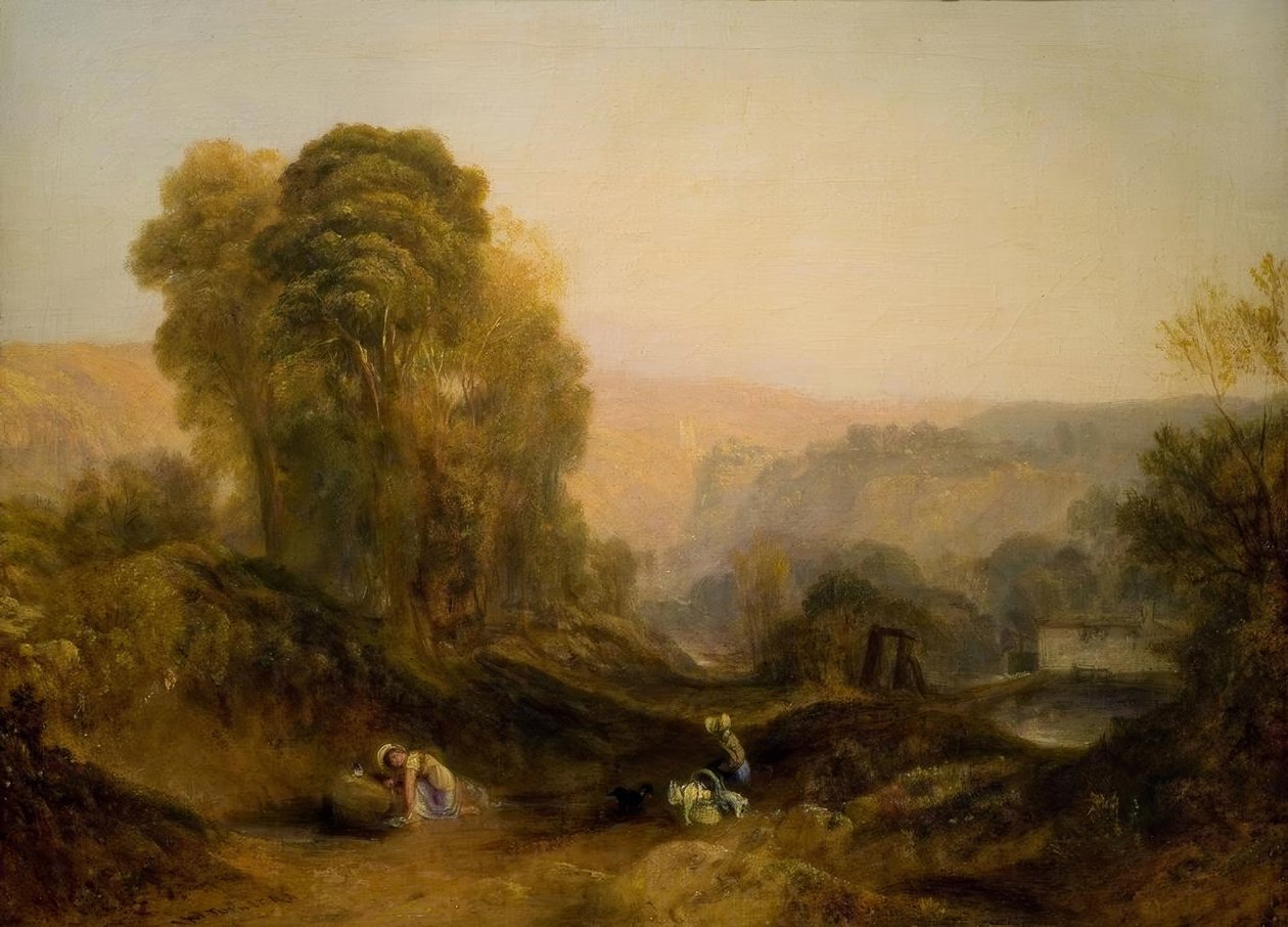 Landsbygd i Derbyshire av Joseph Mallord William Turner