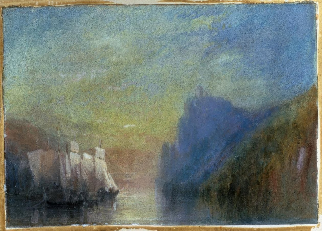 På Rhinen av Joseph Mallord William Turner