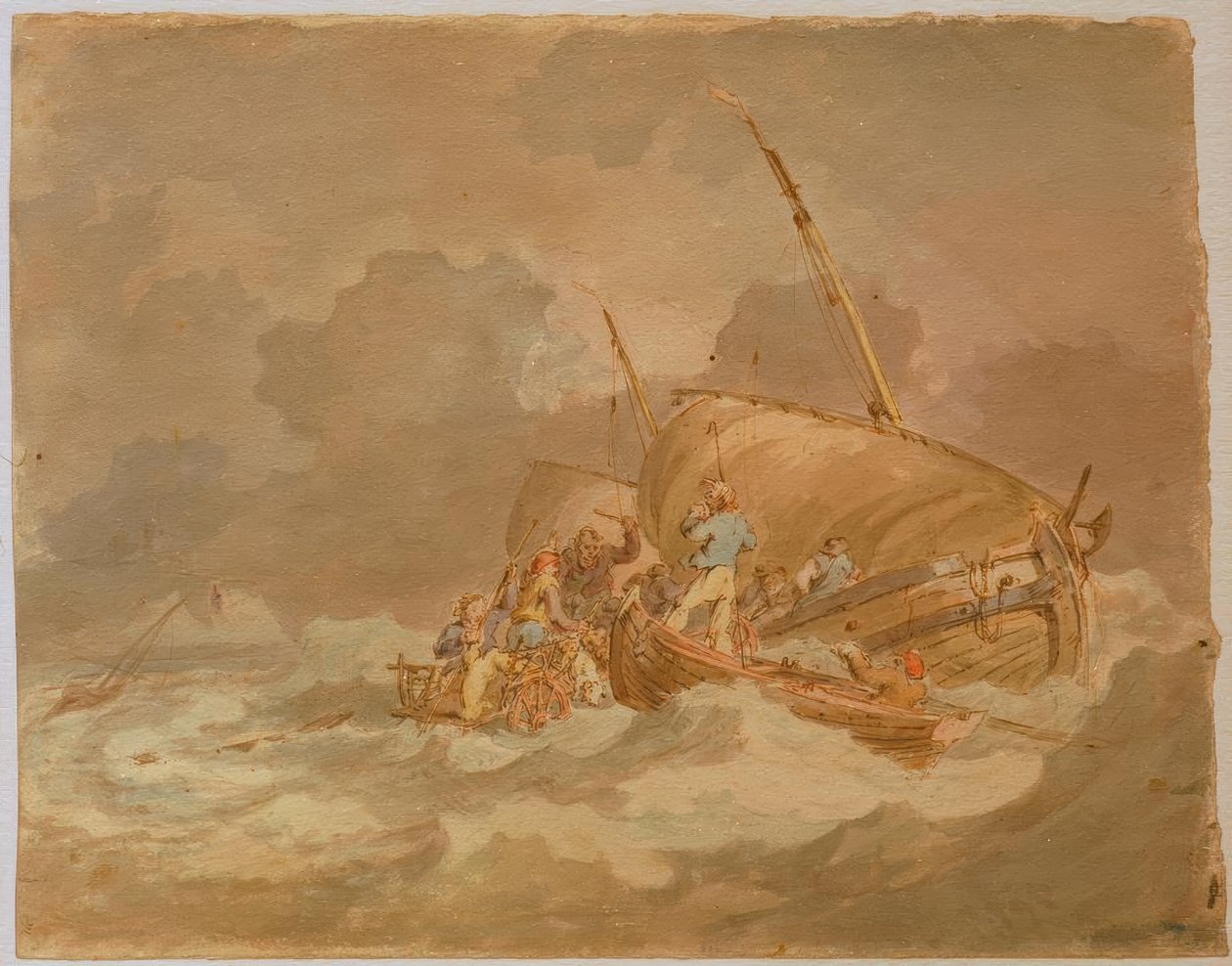 Sjømenn får griser om bord av Joseph Mallord William Turner