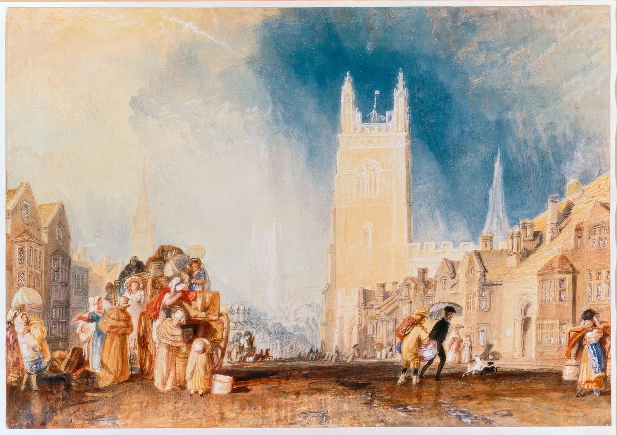 Stamford, Lincolnshire av Joseph Mallord William Turner
