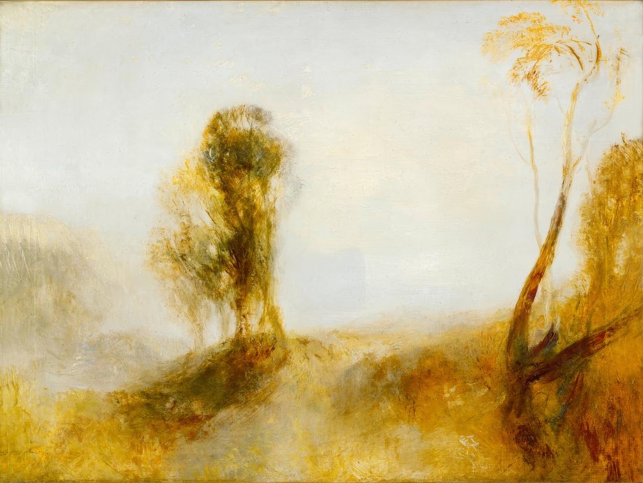 Soloppgang: et slott ved en bukt av Joseph Mallord William Turner